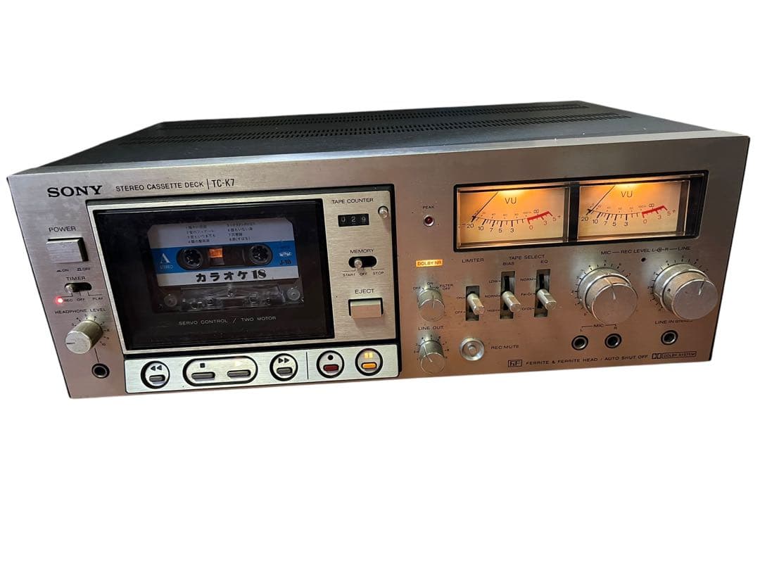 SONY カセットデッキ ステレオ TC-K7 ラジカセ 通電確認済