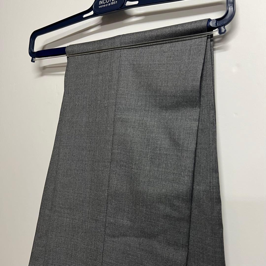 【新品未使用品】インコテックス スラックスパンツ ウール グレー 46