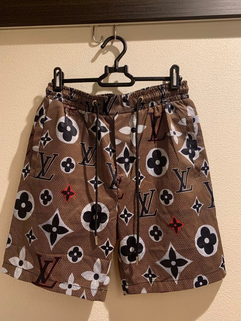 Louis Vuitton ロゴショートパンツ ブラウン 水着 ヴィトン