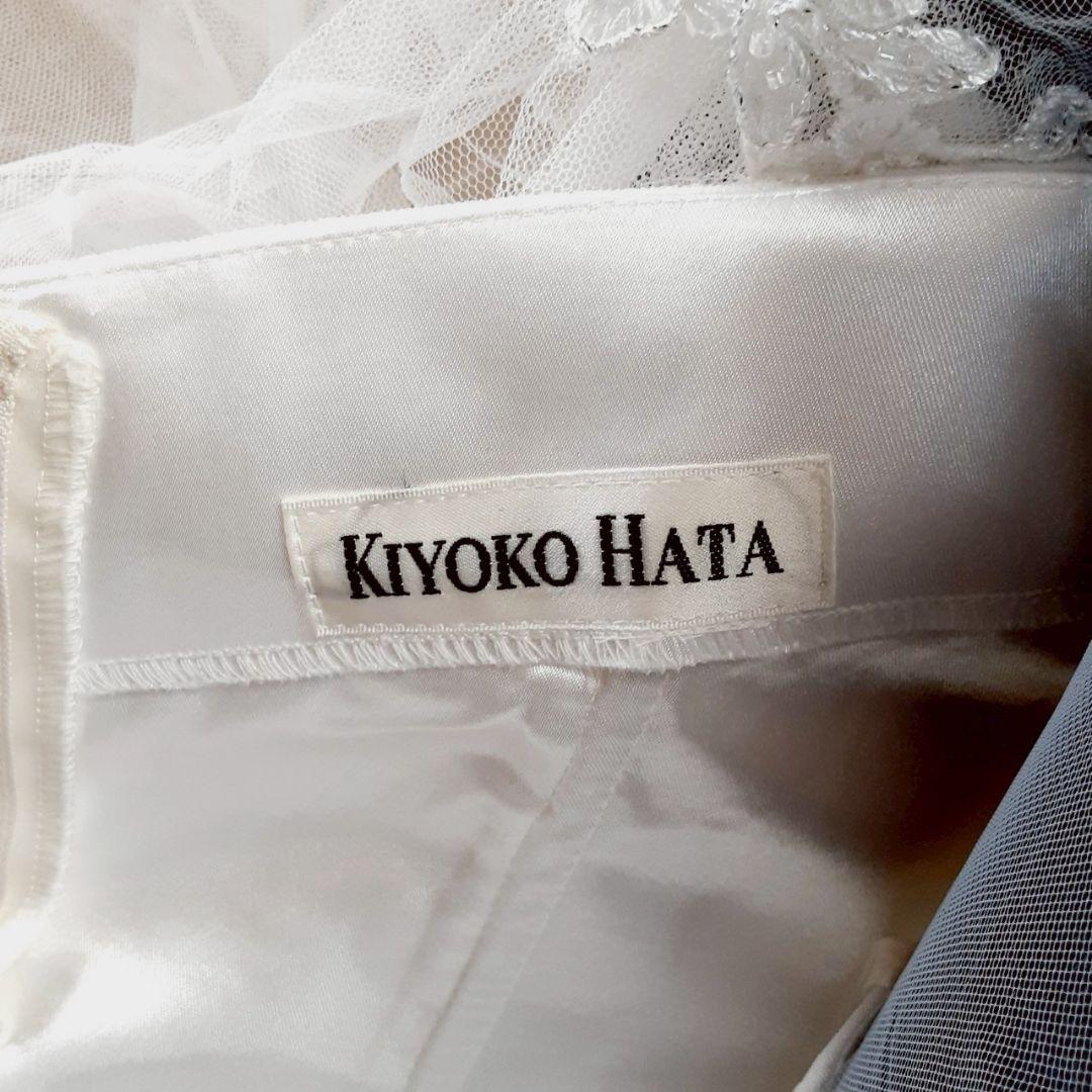 希少デザイン◎キヨコハタ ウェディングドレス パフショルダー Aライン 刺繍