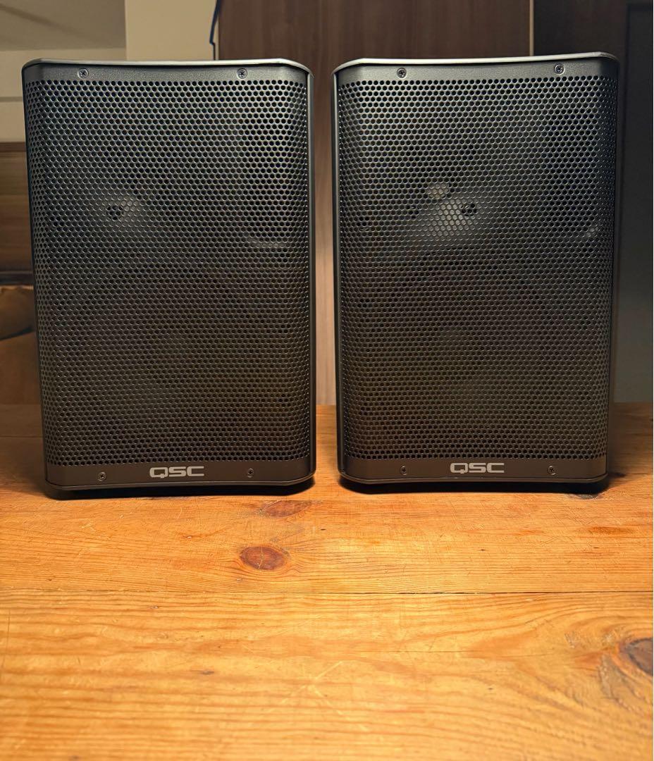 QSC CP8 パワードスピーカー 2台セット＋純正ソフトケース