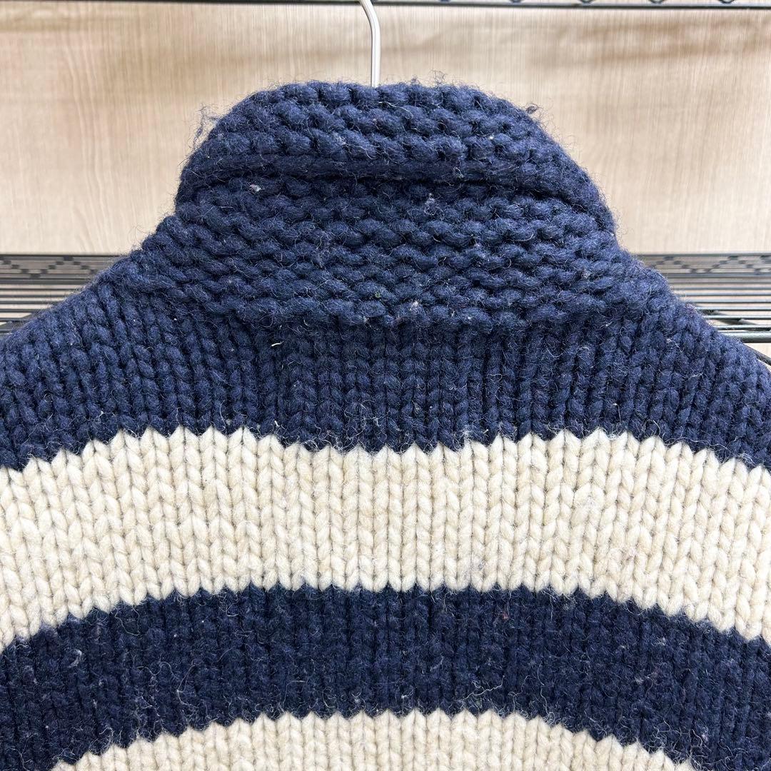 CANADIAN SWEATER ウールストライプセーター