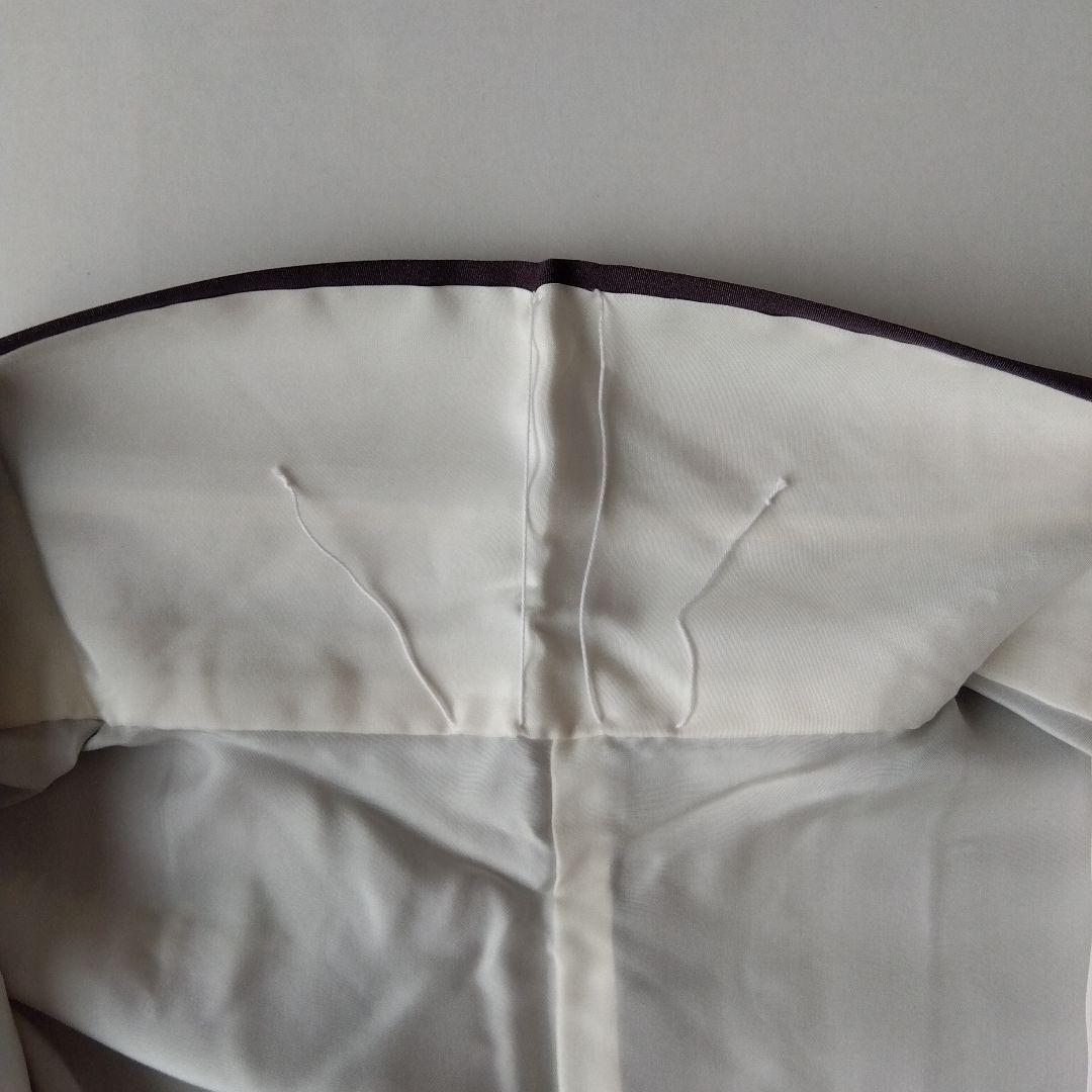 ◆美品◆樹氷 日本刺繍 訪問着 袷 灰茶色 正絹 結婚式 式典 パールトーン加工