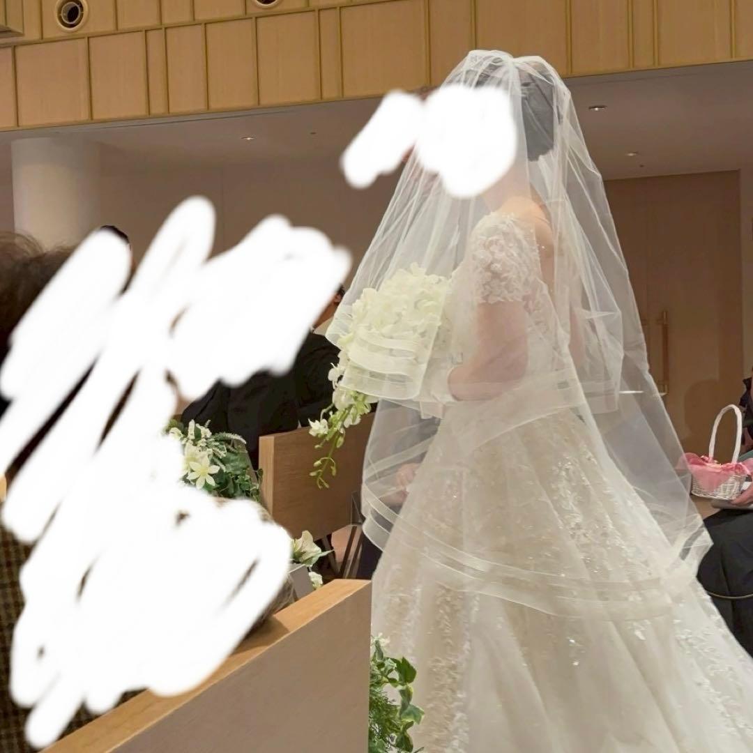 ウェディングベール　二層チュールベール　タカミブライダル