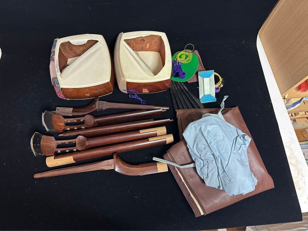 三味線 紅木　紫檀　 2本　まとめ　弦楽器