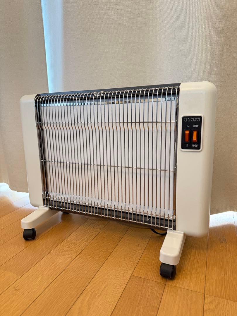 サンラメラ600w電気ヒーターキャスター付き