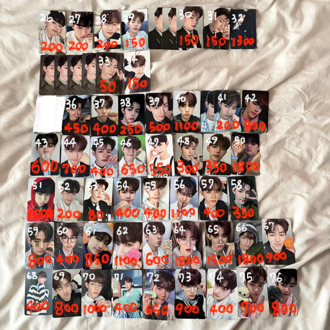 ZEROBASEONE ZB1 ゼベワン ジャンハオ トレカ 特典 封入 ②