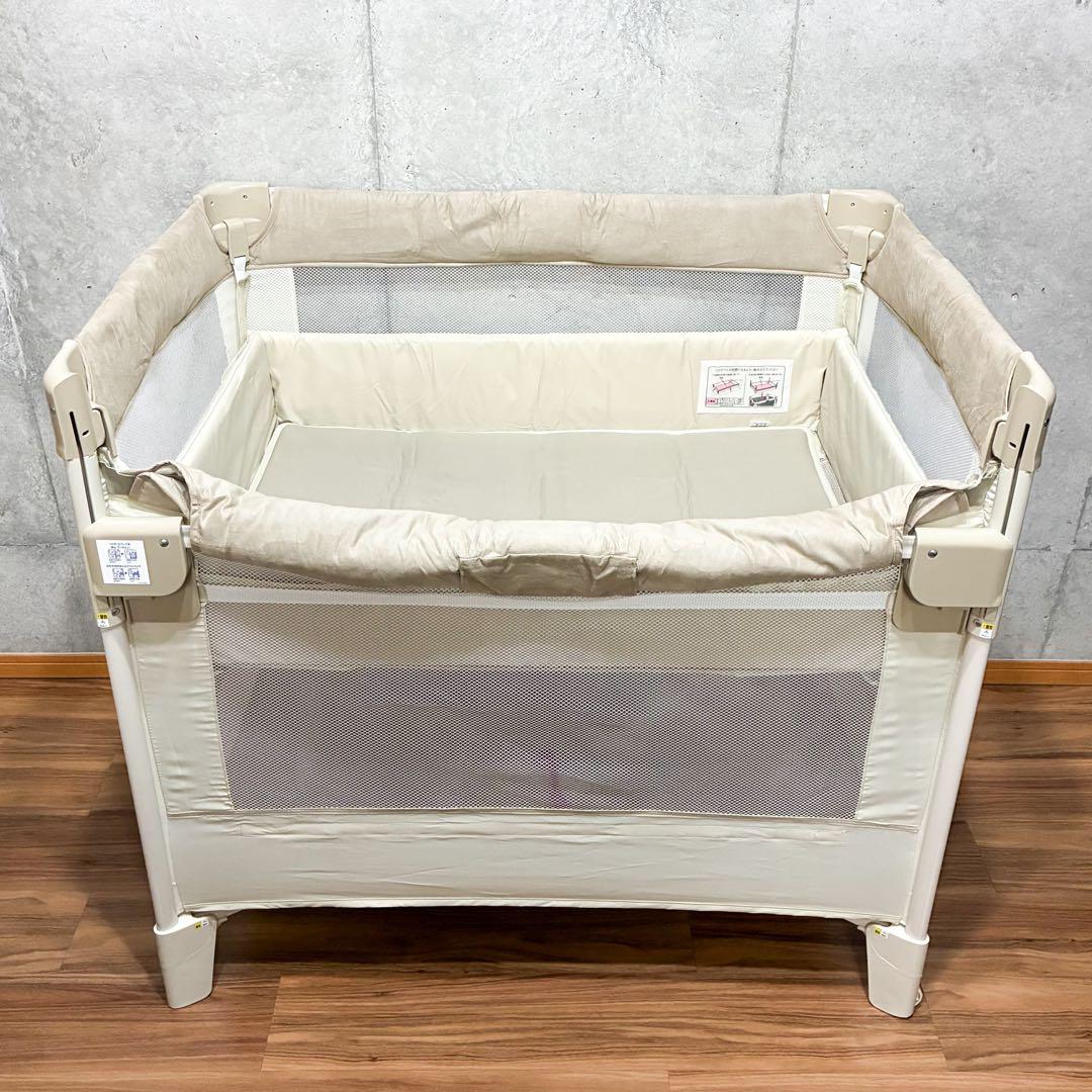 Aprica ココネルエアープラス ベビー ベッド シュークリームGR