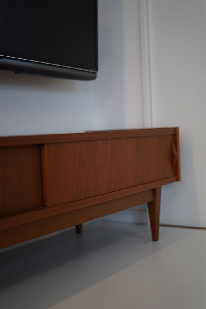 ブラウン木製テレビ台 引き出し付き