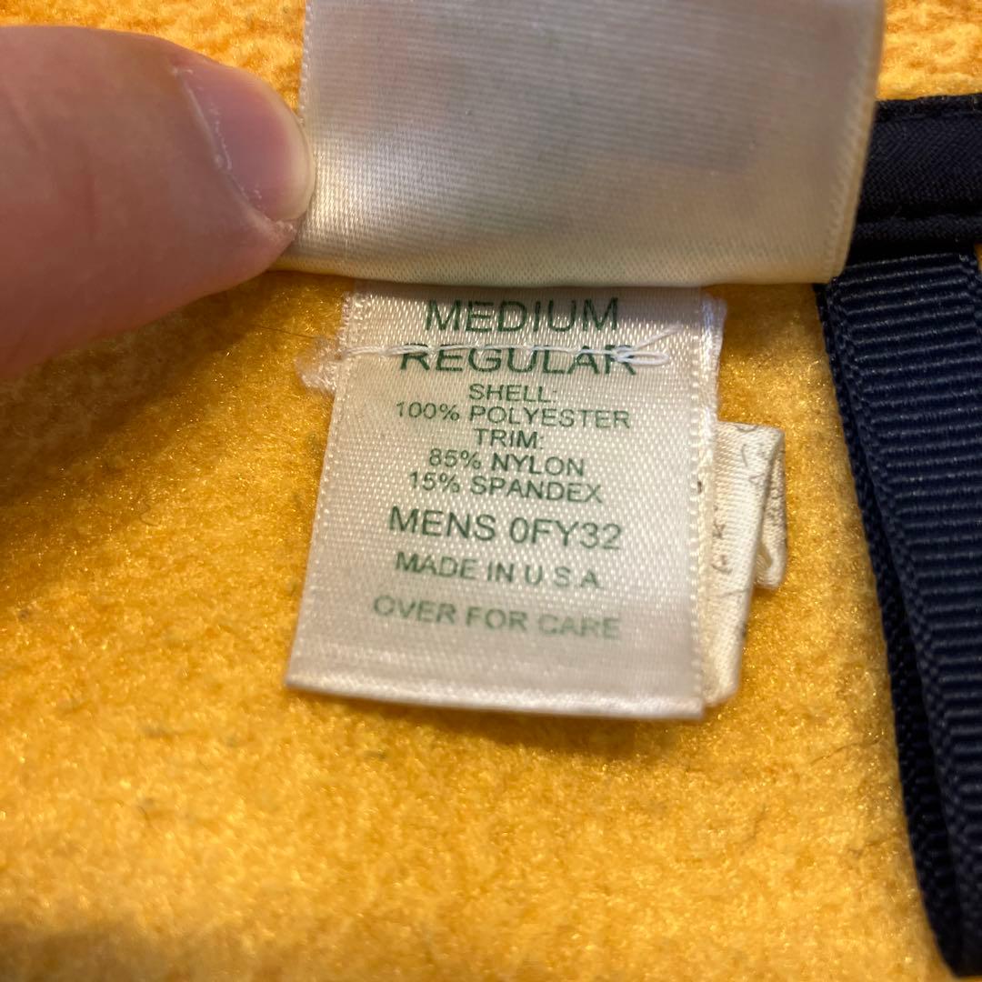 us購入　LL Bean フリース　シンチラ　スナップT イエロー　M L 美品