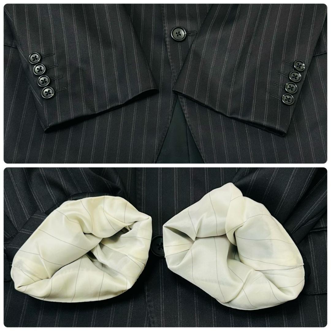 最高級 ダーバン r.a.s.o. スーツ AB5 シルク混 ダークグレー 日本