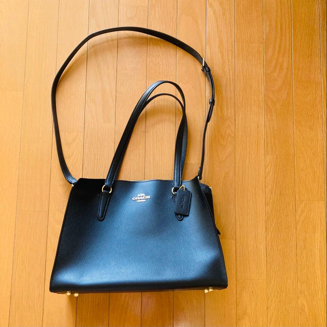 【COACH（コーチ）】トート ビジネスバッグ　黒　A4対応