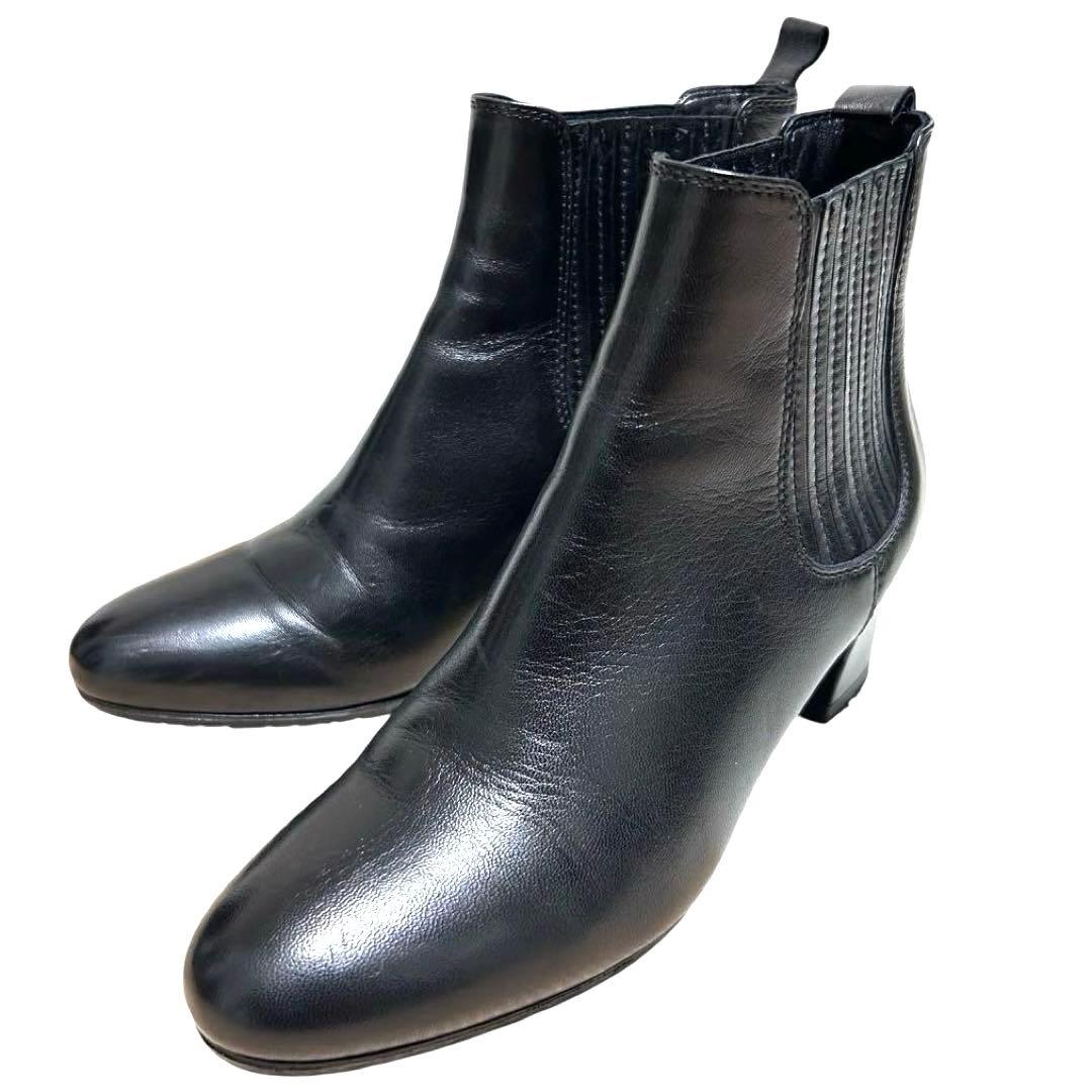 【極美品】FABIO RUSCONI ショートブーツ　サイドゴア