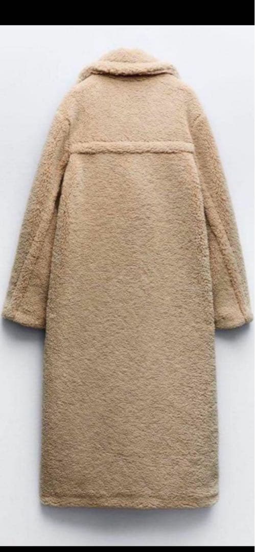 M*o様 ZARA エクストラロングフェイクボアコート　テディベアコート