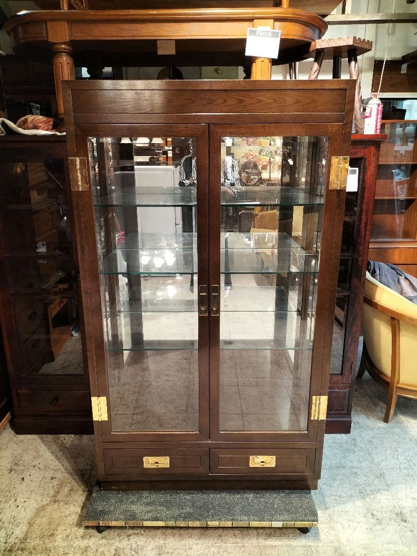 M♦ポンスケカリモク家具 ドマーニ　ガラスキャビネット