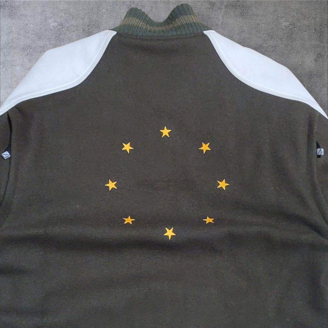 初期 F.C.R.B × NIKE スタジアムジャケット カーキ レザー M