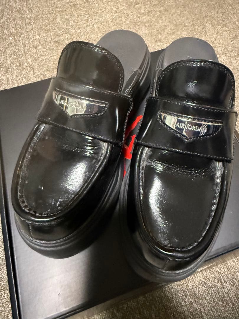 【24時間発送】NIKE エアジョーダン　ミュール　ブラック厚底ローファー