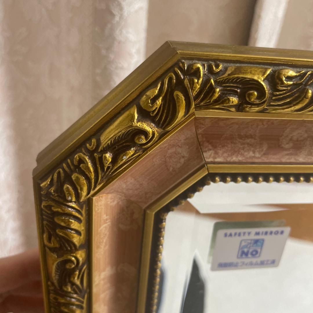 イタリア製　ウォールミラー　スタンドミラー　姿見　鏡　アンティーク