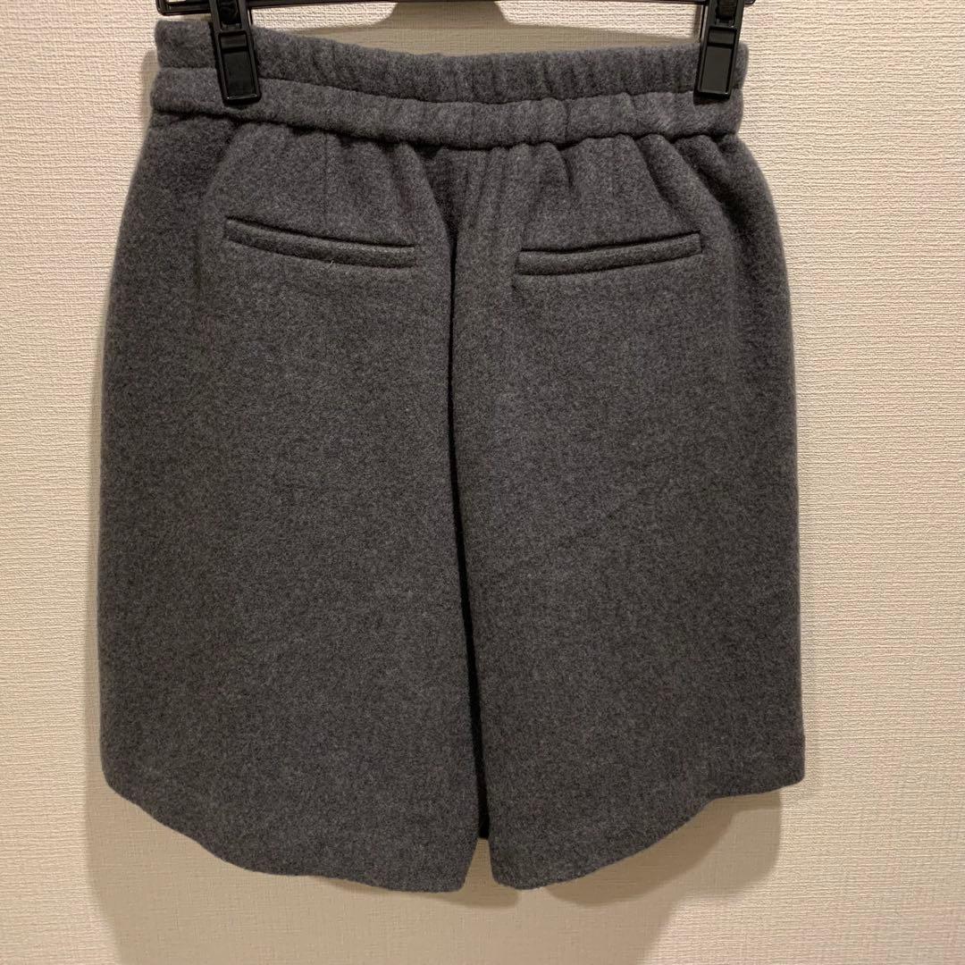 machatt ウールショートパンツ　ロング　グレー