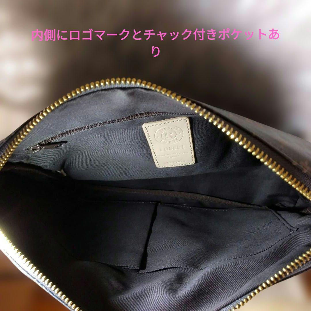 【新品未使用品】russet 2way バック　モノグラム　ダークブラウン