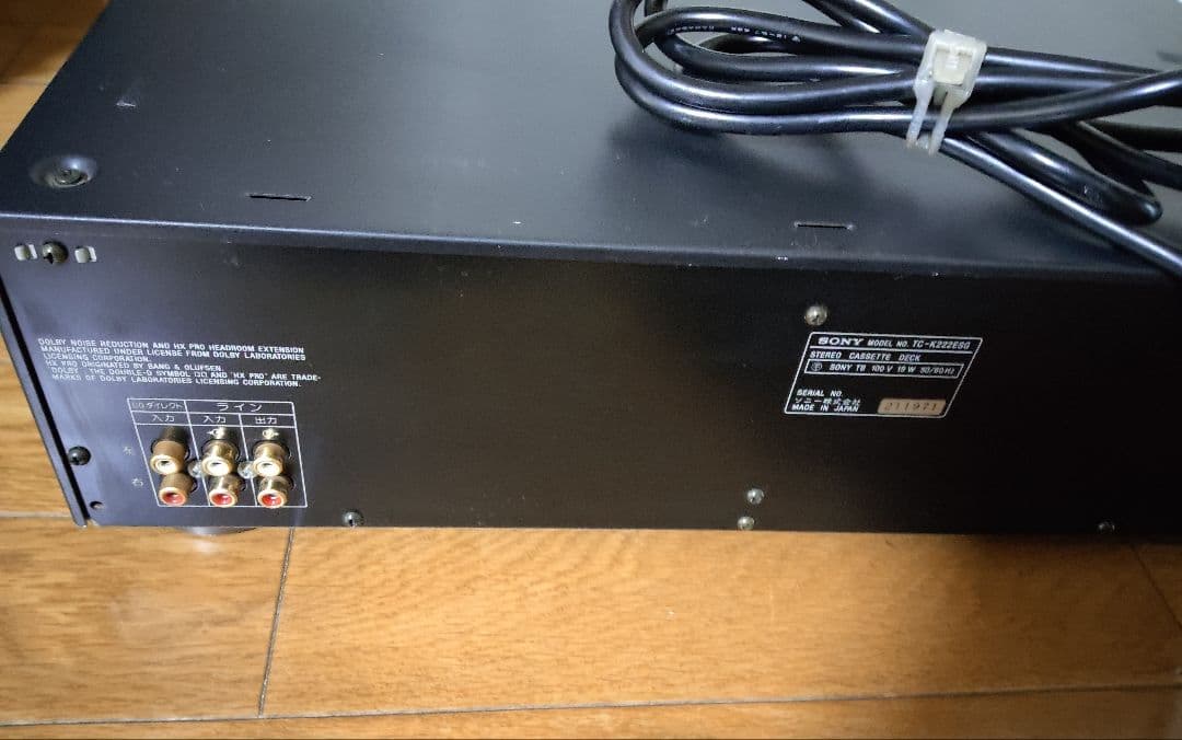 SONY K-222ESG ジャンク　カセットドアオープンしません