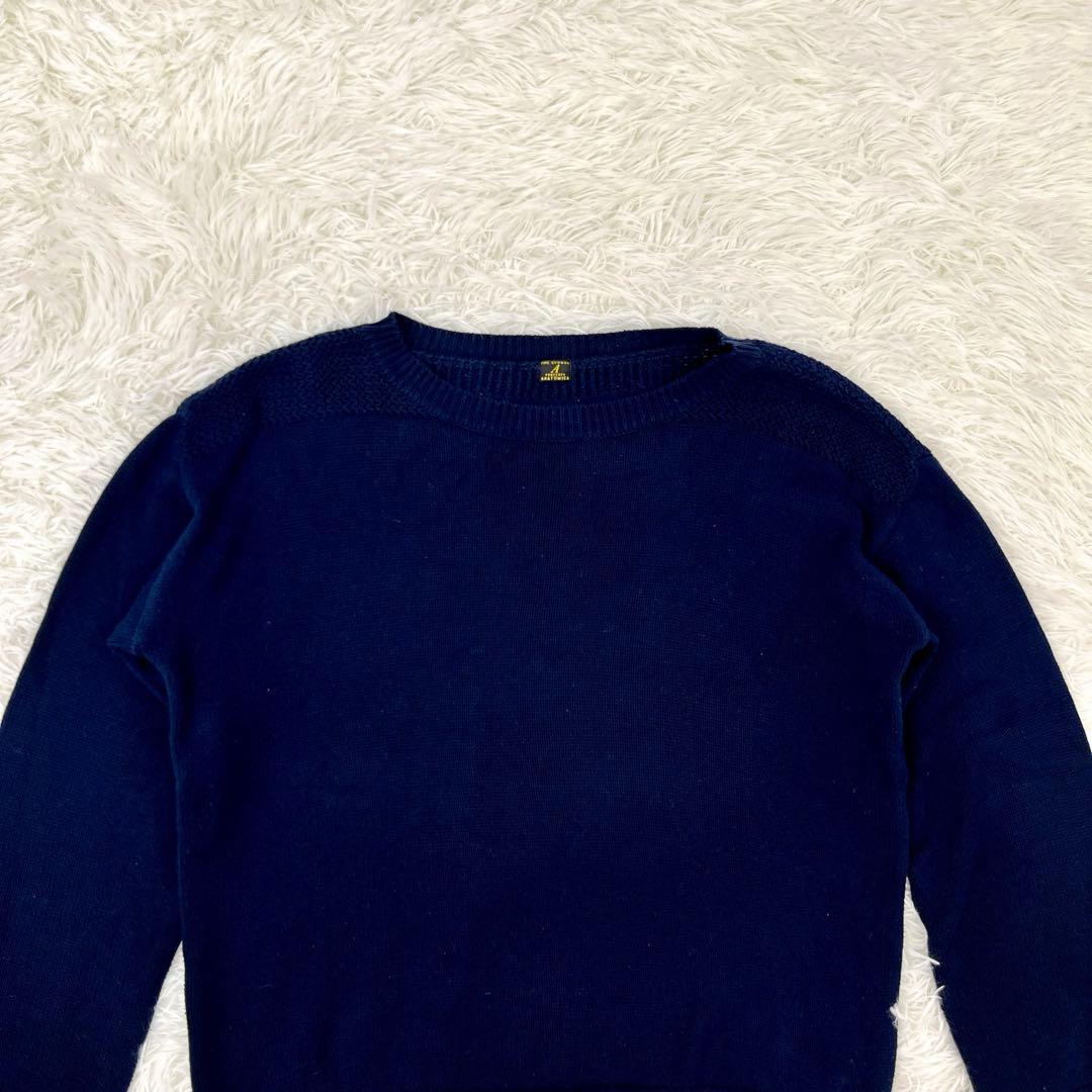 【美品】アナトミカ・長袖・ニット・セーター・US.NAVY・モックネック・M