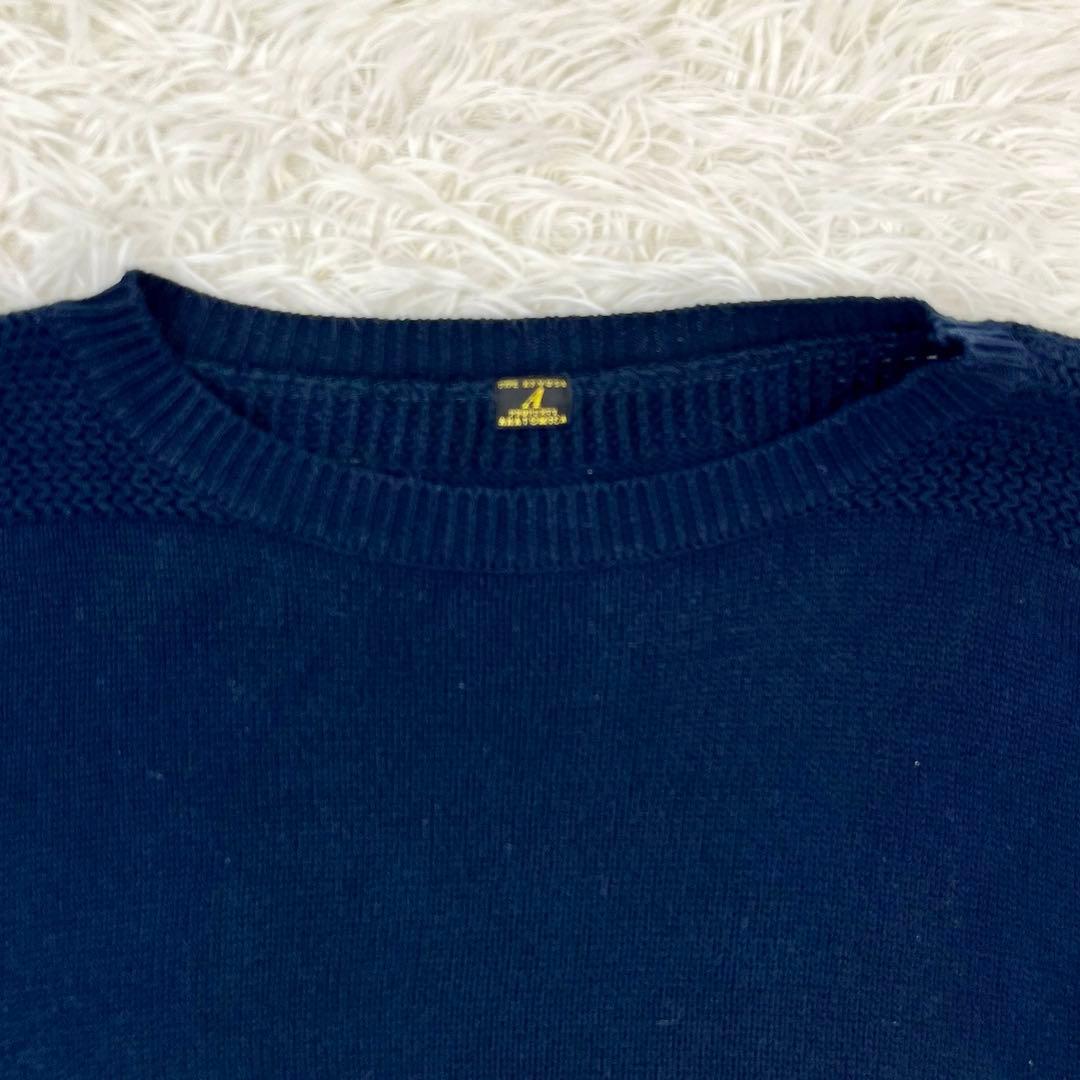 【美品】アナトミカ・長袖・ニット・セーター・US.NAVY・モックネック・M
