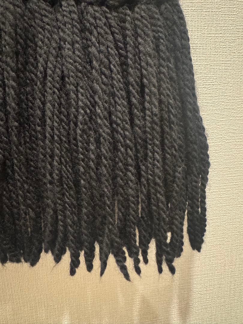 HYKE☆WAFFLE KNIT SWEATER TOP WITH FRINGE