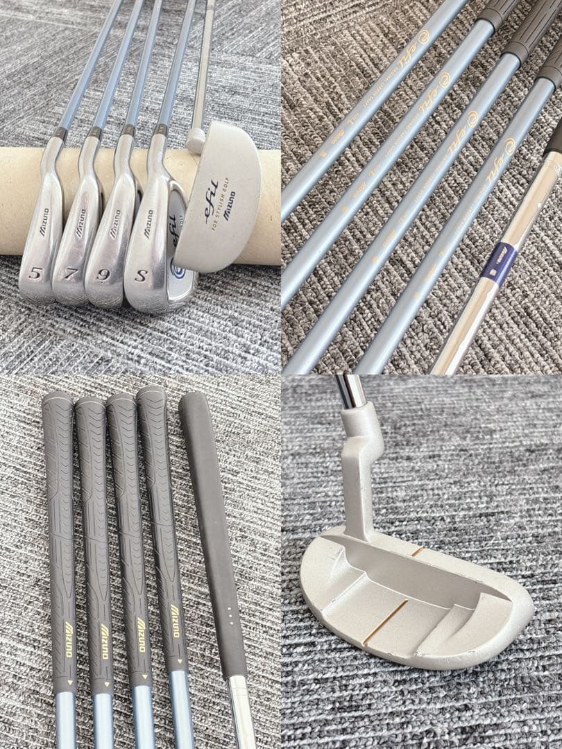 送料無料❗️ミズノ/efil 初心者 レディース ゴルフ クラブセット