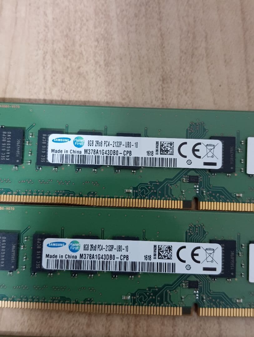 メモリ Samsung DDR4 8GB 4枚セット