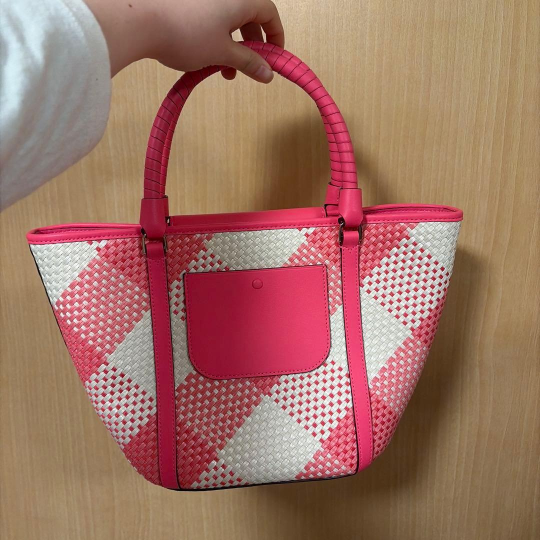 kate spade かごバッグ ピンク