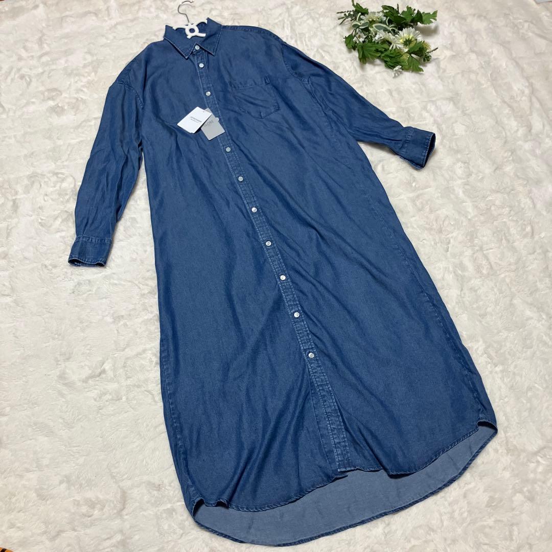 専用 未使用品 タグ付き スローブイエナ デニムライク シャツワンピース