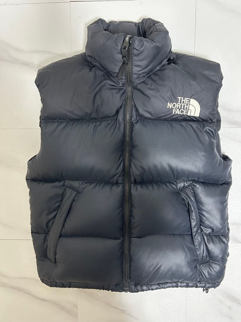 激美品❗️THE NORTH FACE ブラック ダウンベスト　ヌプシ