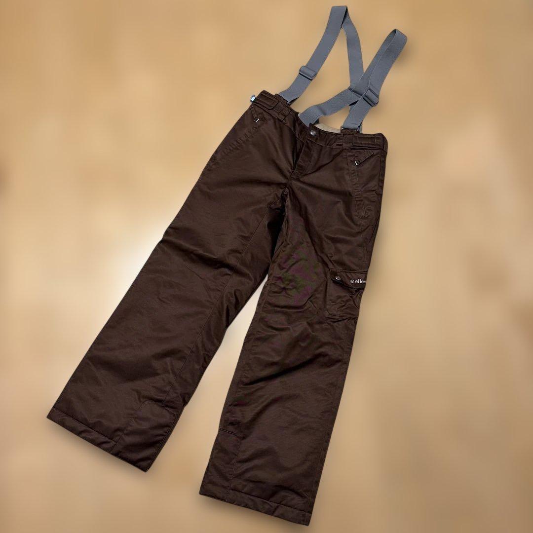 ムートンファー付き　スキーウェア　上下セット　ellesse　ゴールドウィン