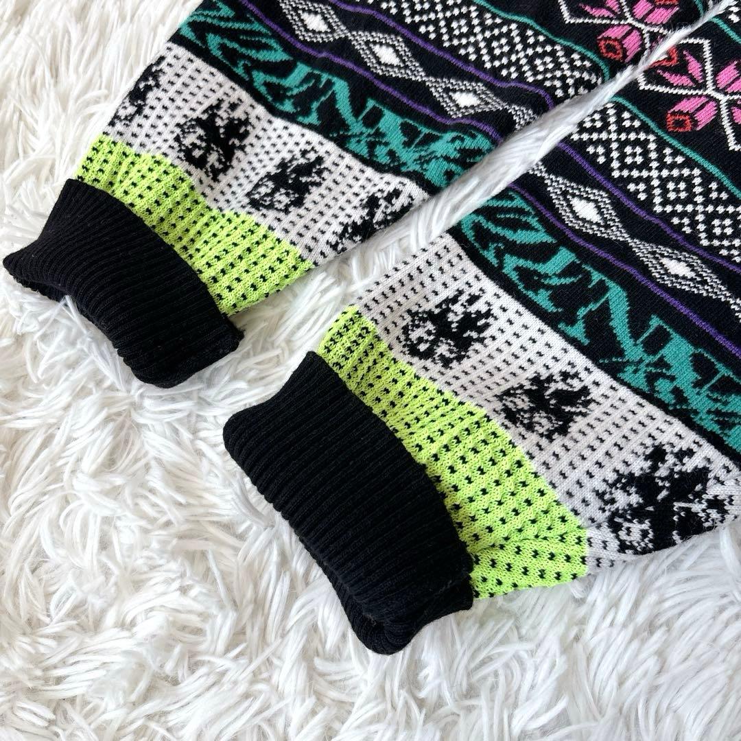 極美品✨【DIESEL】y2k ハイネック　ニットワンピース　イタリア製　黒系