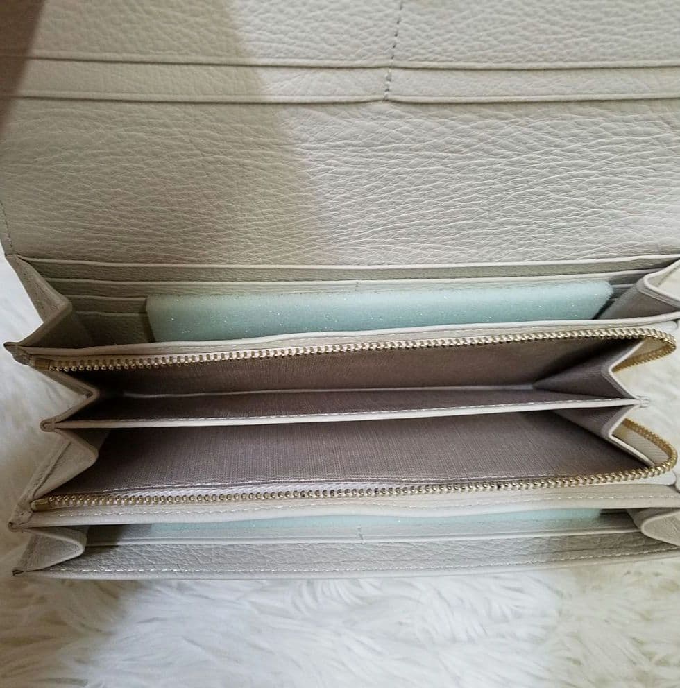 【新品・未使用】AETHER 長財布 花柄 レザー 保存袋