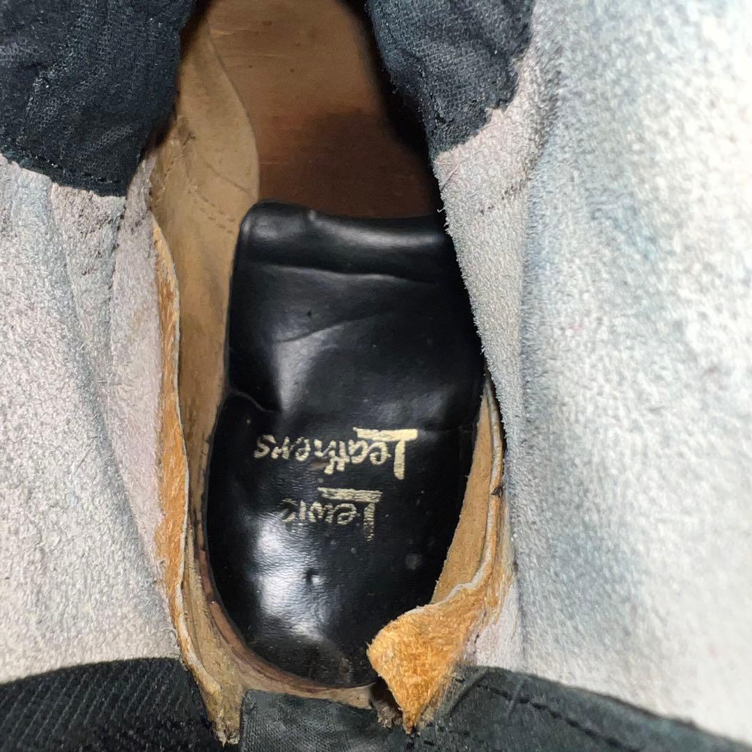 70sVintage ルイスレザーロードレーサーブーツ ダークブルーUK8/42