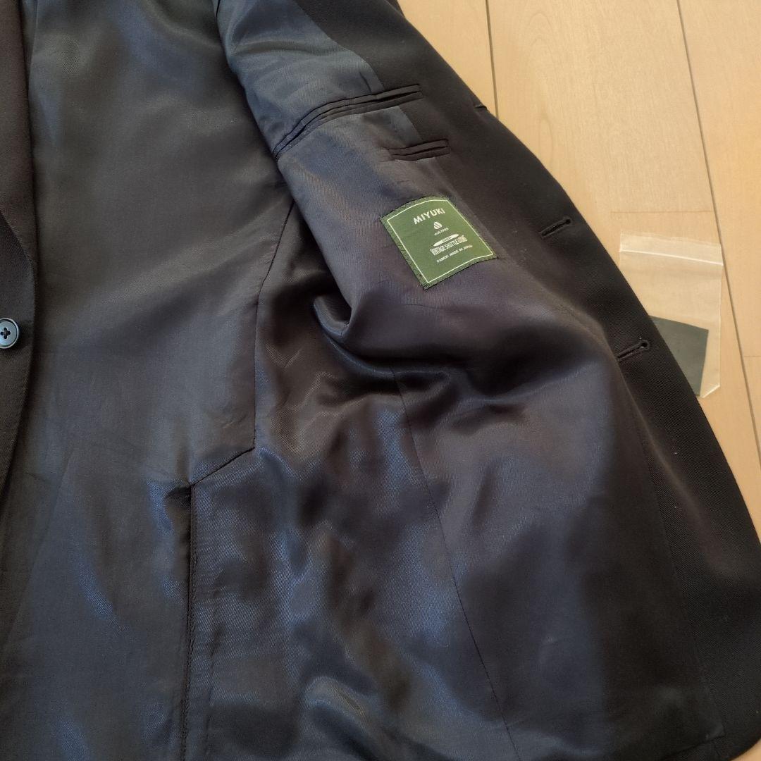 鎌倉シャツ　ネイビー ギャバジンジャケット ウール　46 m
