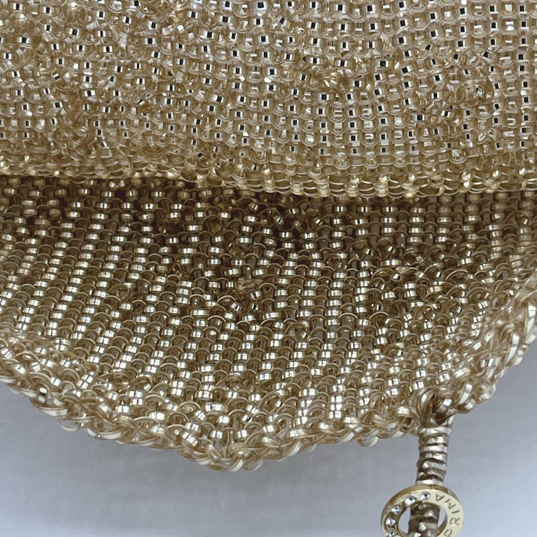 美品　アンテプリマ　スタンダードスクエア ミディアム　シャンパンゴールド