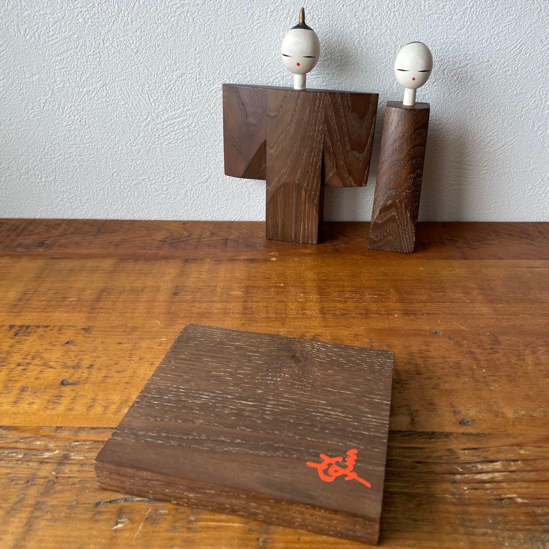 希少　古物　欅木製　立て雛　芸術　古道具　伝統文化　民藝