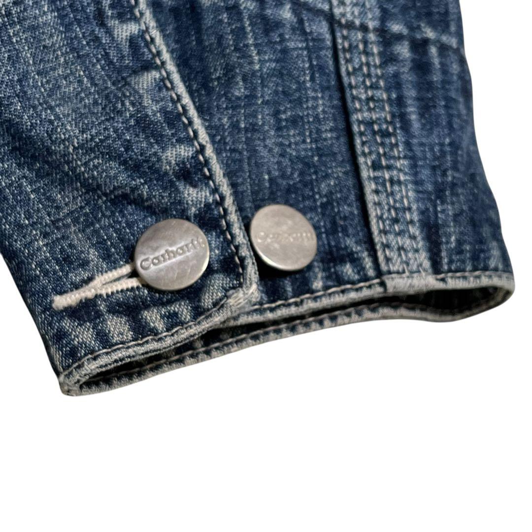 Carhartt カバーオール デニム M インディゴ 濃紺 ボタンロゴ
