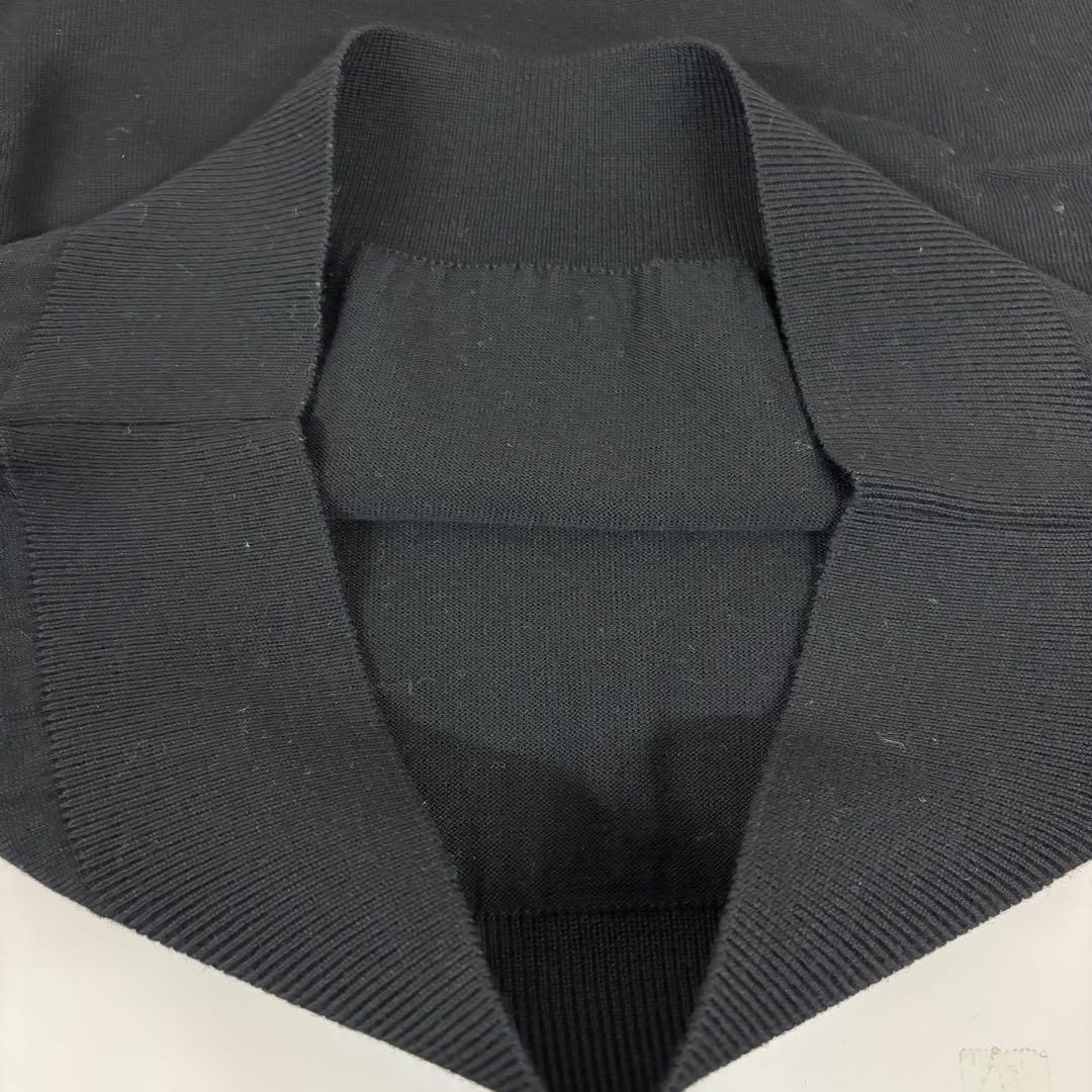 クリスチャンディオール　ウール100% 長袖ニットセーター　ブラックM（E1