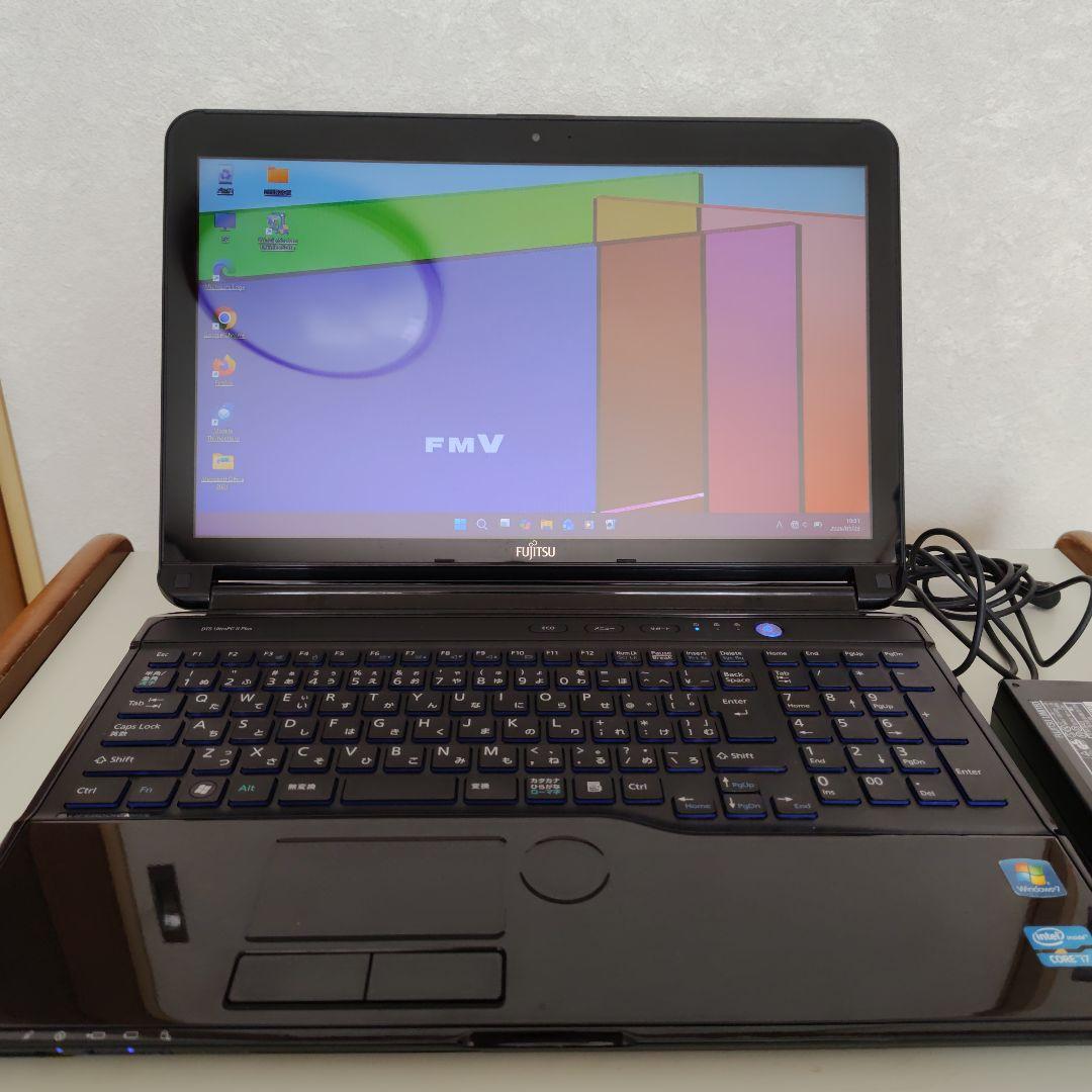 富士通　LIFEBOOK　AH77/G　Core i7　新品SSD　Office