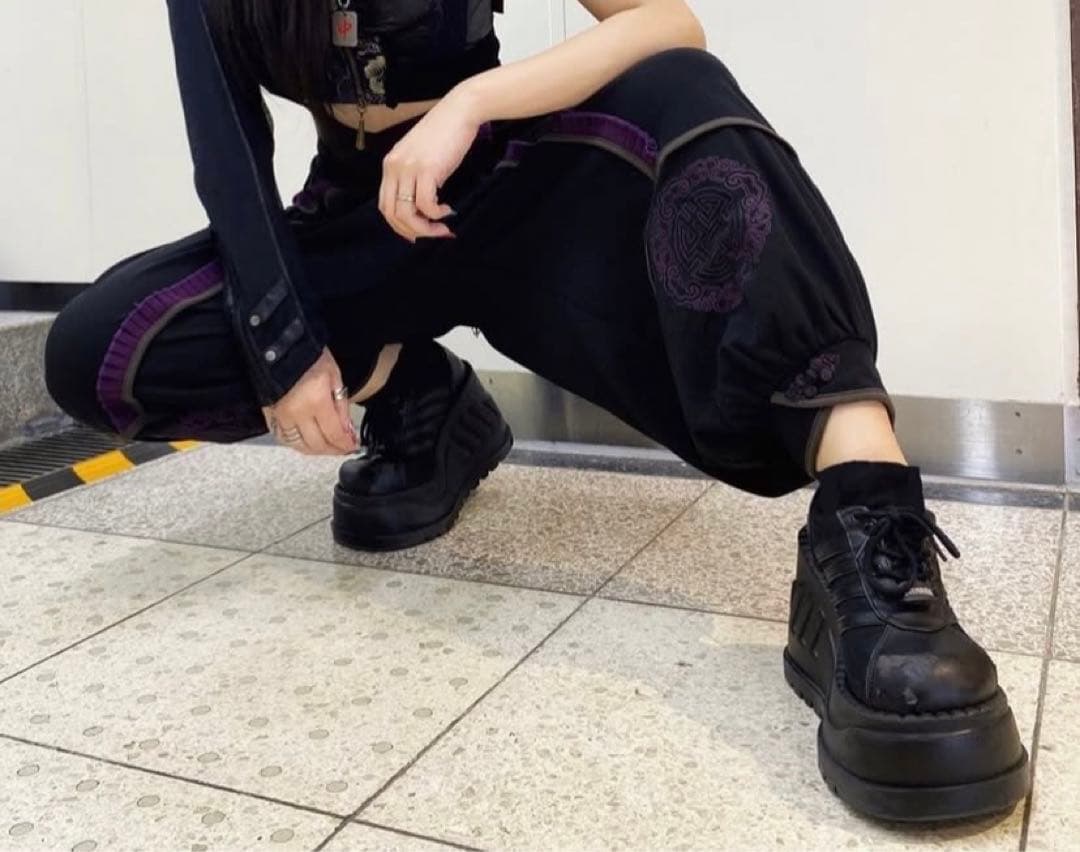 OZZONESTE 颯流歌月　洋袴　袴パンツ　チャイナパンツ