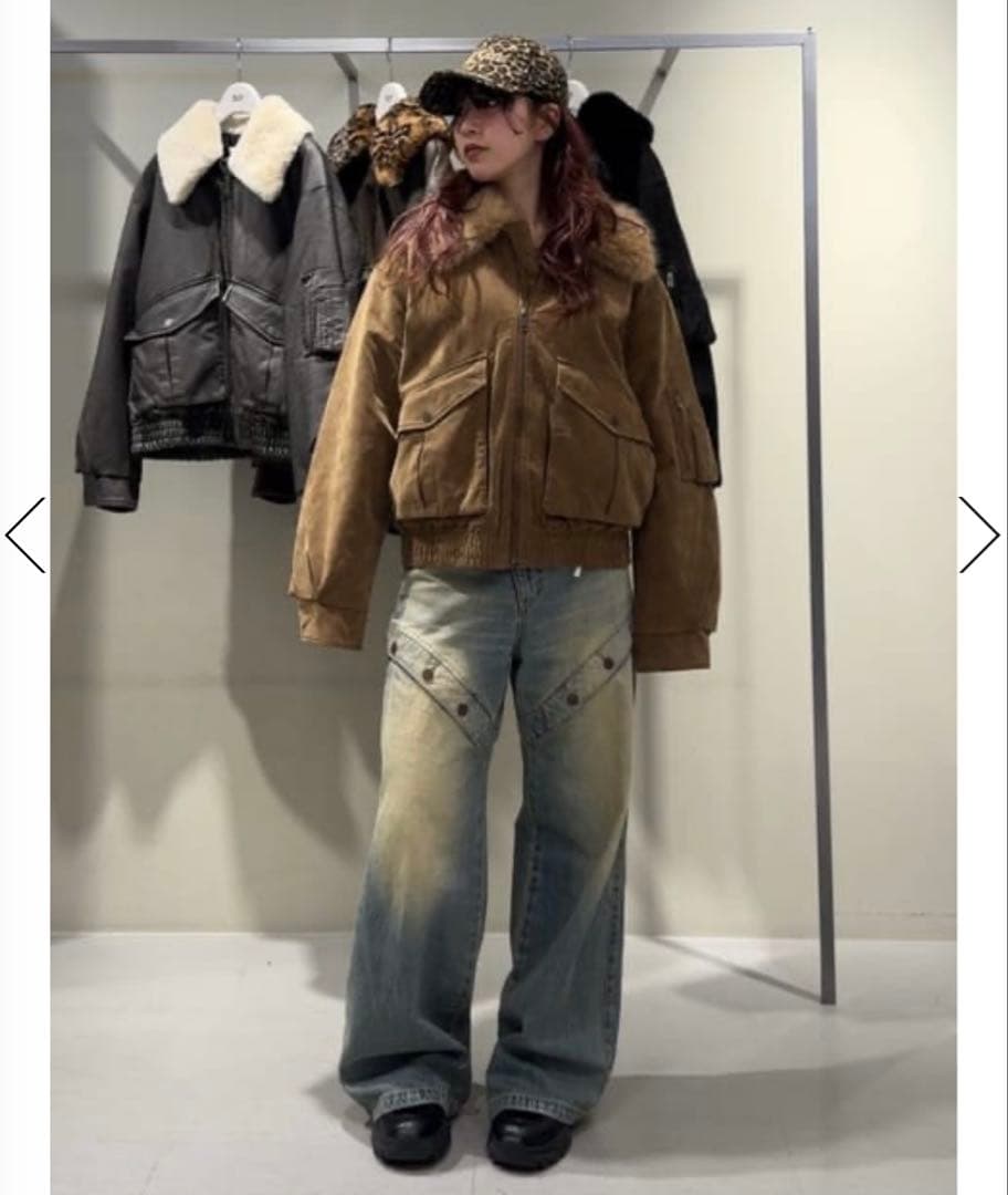 《即完売品》SLY WASHED PUFFER ブルゾン/ベージュ/スライ新品