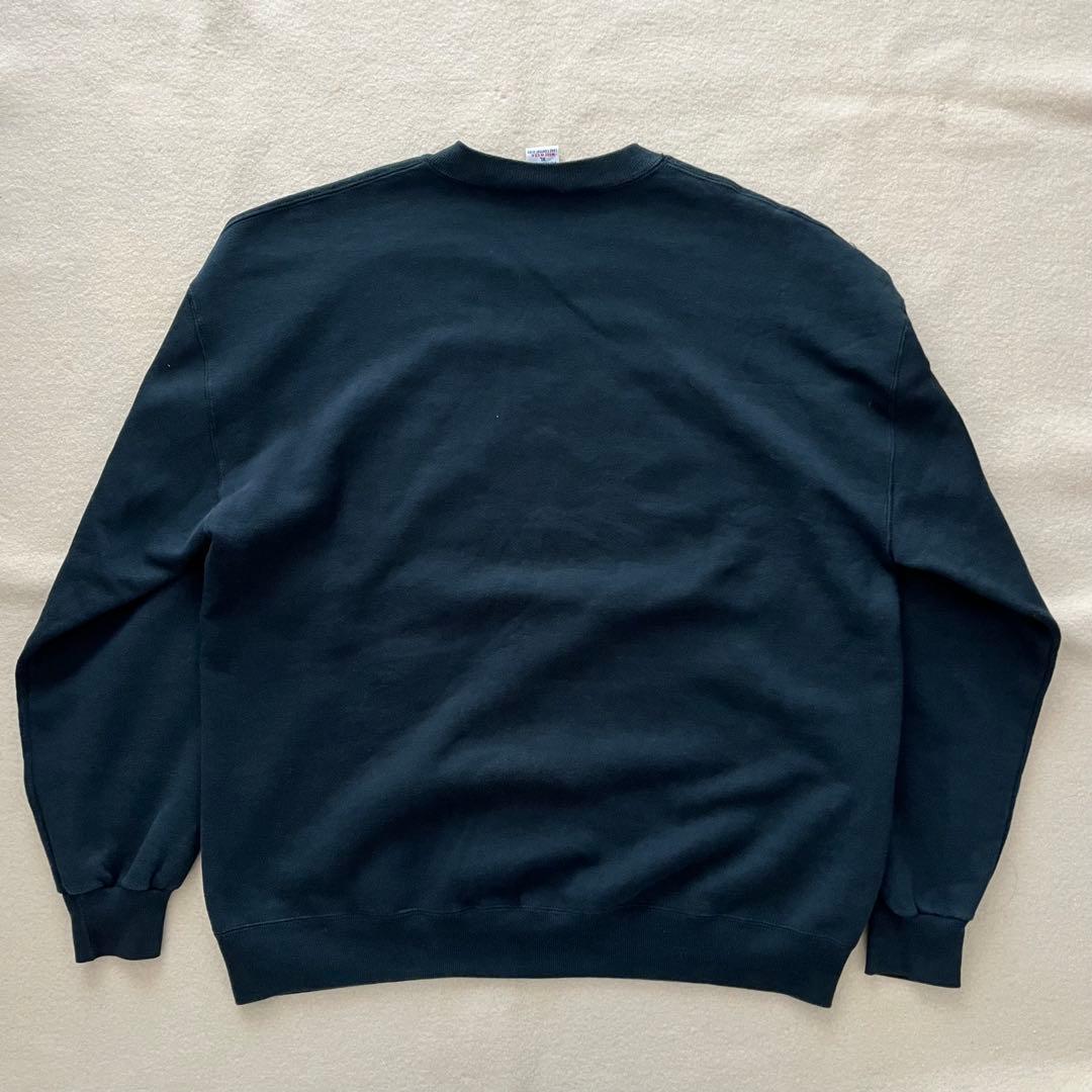 USA製 90s ラッセルアスレチック スウェット黒 XL V字 ブラック