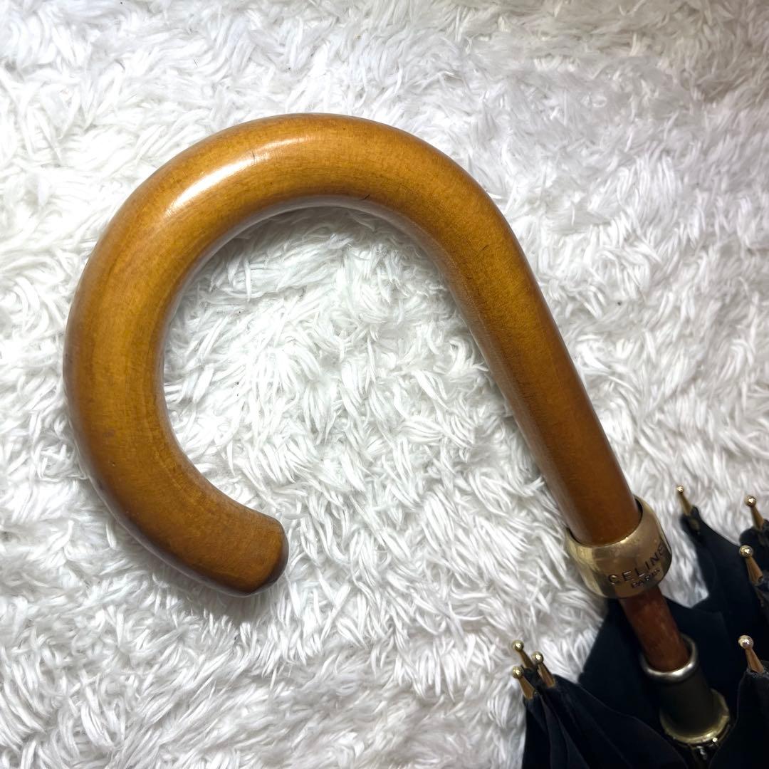 ✨激レア✨CELINE 長傘 チェーン柄 ブラック ヴィンテージ