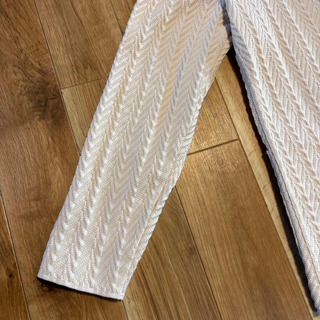 LARDINI テーラードジャケット ダブル ベージュホワイト　M