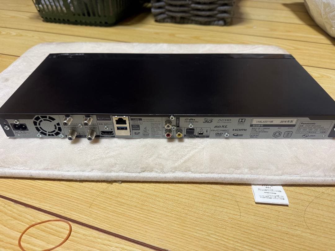 PanasonicDMR-BRW2020 ブルーレイディスクレコーダージャンク品