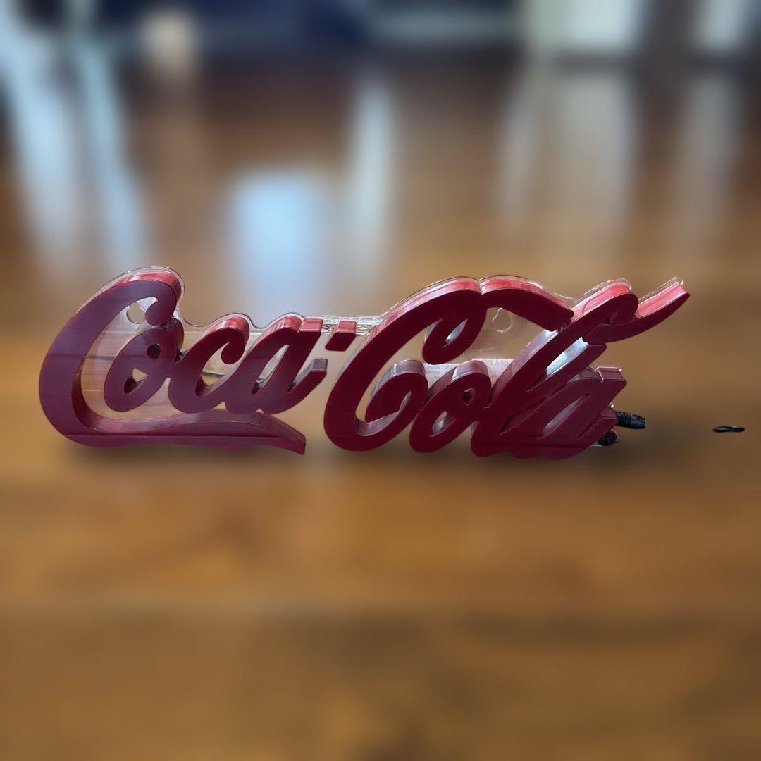 Coca-Cola 立体ロゴ インテリア小物 約43cm